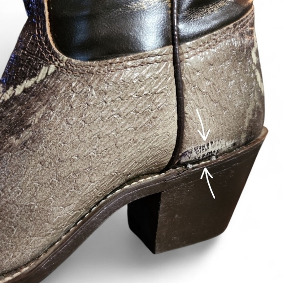 New Women’s Dark Brown Texas Brand Cowboy Boots Leather Style 4791 Size 5 M USA - Picture 8 of 8